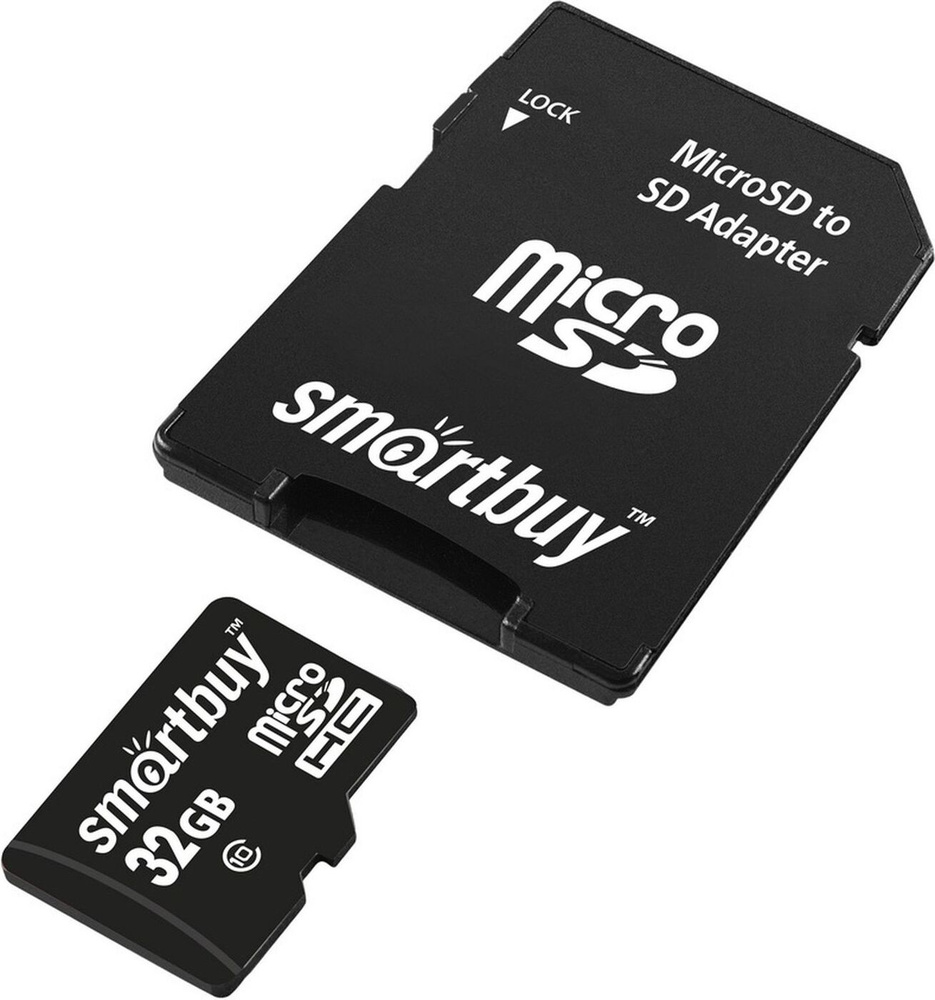 Карта памяти (SB32GBSDCL10-01LE) MicroSDHC 32GB Class10 LE + адаптер #1