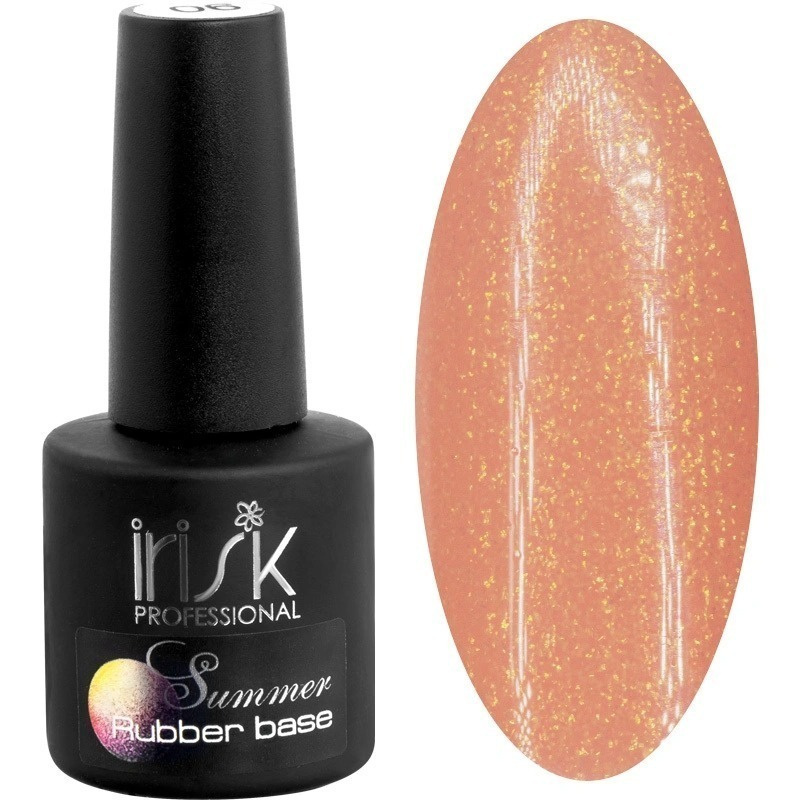 IRISK База каучуковая SHIMMER RUBBER BASE для ногтей, (06 Summer), 10 гр #1