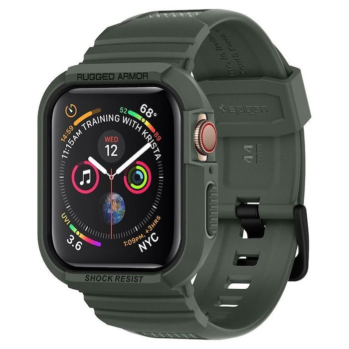 Ремешок Spigen Rugged Armor Pro для Apple Watch 4-8 / SE (44/45 MM) Military Green - 062CS26016  #1