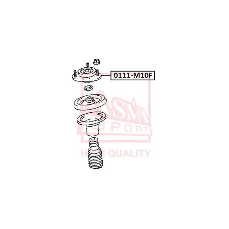 ASVA Опора амортизатора, арт. 0111M10F #1