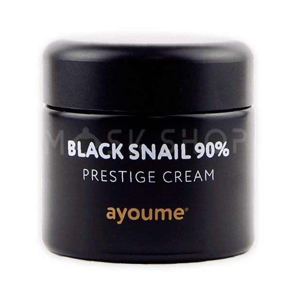 Омолаживающий крем с муцином улитки Ayoume Black Snail Prestige Cream #1