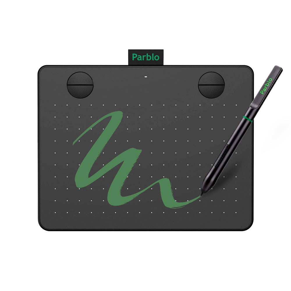 PARBLO Графический планшет A640 V2, формат A6, черный #1