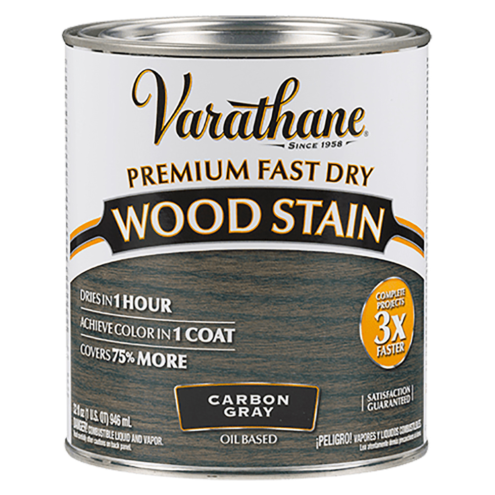 Масло для дерева тонирующее быстросохнущее Varathane Fast Dry Wood Stain 0,946 л. Цвет: Угольный серый #1