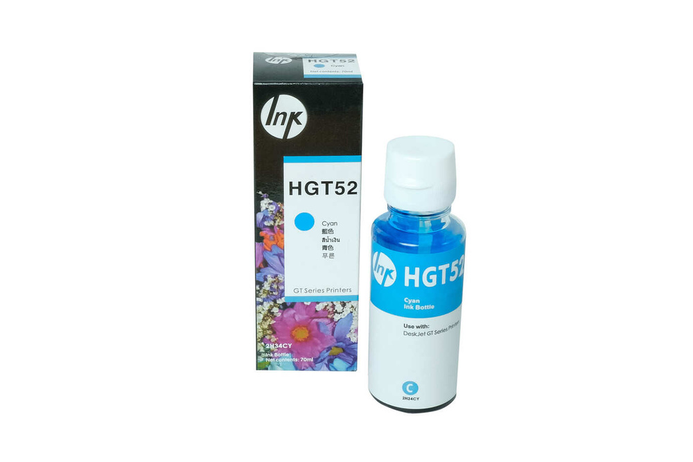 Чернила водорастворимые Solution Print HP GT52 C/M0H54AE для HP #1