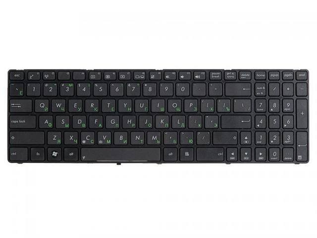 Клавиатура для ноутбука Asus K50, K51, K60, K61, K62, K70, мал. Ентер, черная с рамкой  #1