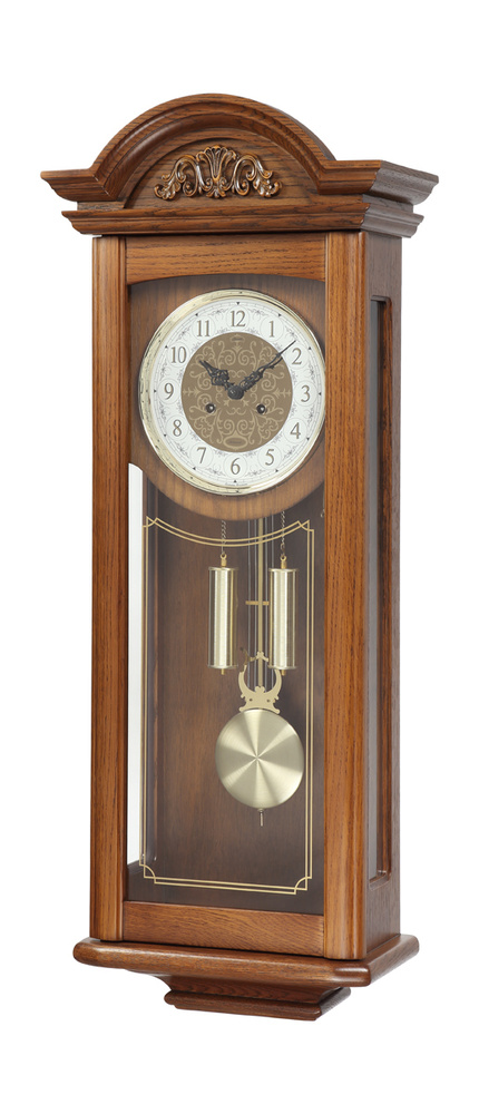 Настенные механические часы с маятником и боем Granat М-50510-54 размер 36,5х95 см  #1