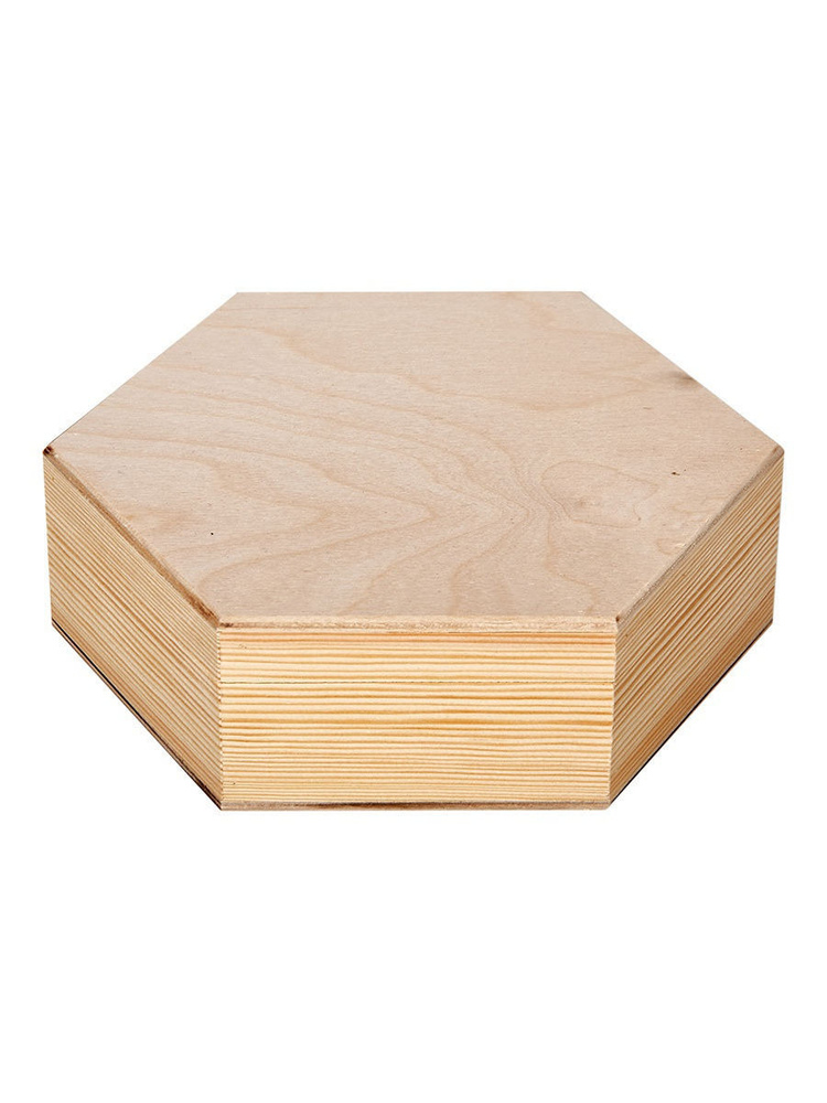 Timberlicious Заготовка для декорирования Шкатулка шестиугольная 22х19х7см  #1