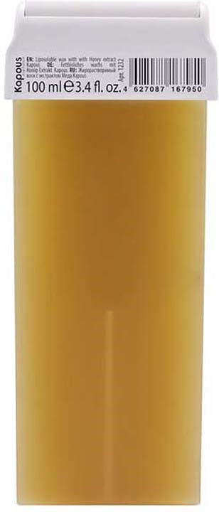 KAPOUS Воск в картридже жирорастворимый для депиляции, с экстрактом Меда, 100 мл  #1