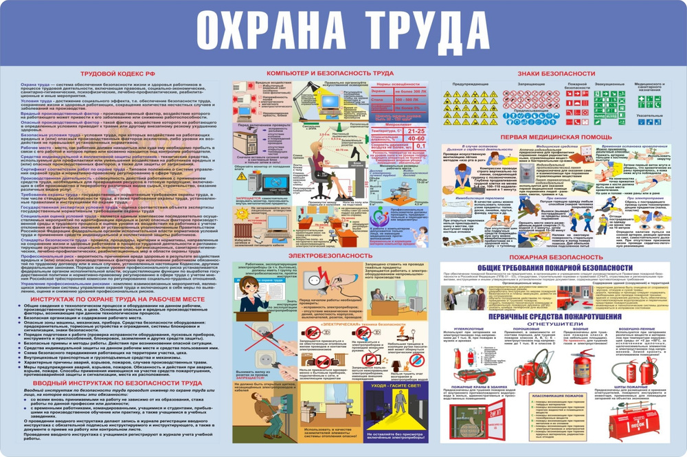 Стенд "Охрана труда", 762х507 мм #1