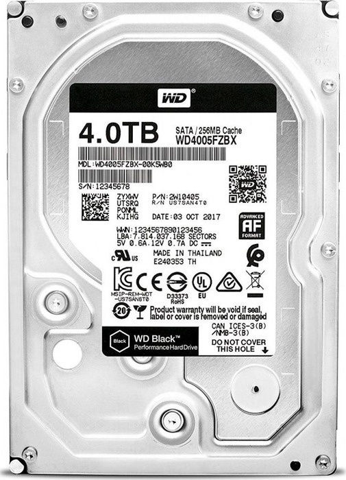 Western Digital 4 ТБ Внутренний жесткий диск (WD4005FZBX)  #1