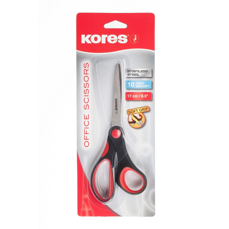 Ножницы Kores Softgrip 170 мм цвет ассорти #1