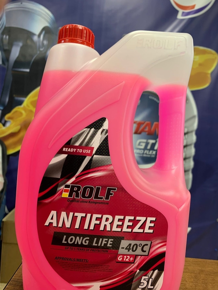 Антифриз ROLF Antifreeze G12+ RED 5L купить по выгодной цене в интернет ...