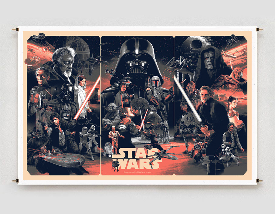 Постер плакат для интерьера "Звёздные Войны. Star Wars"/ Декор дома, офиса, комнаты A3 (297 x 420 мм) #1