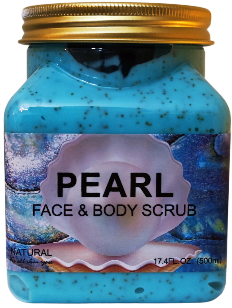 Wokali, Скраб для лица и тела Natural Scrub Pearl с Жемчугом, 500 мл #1