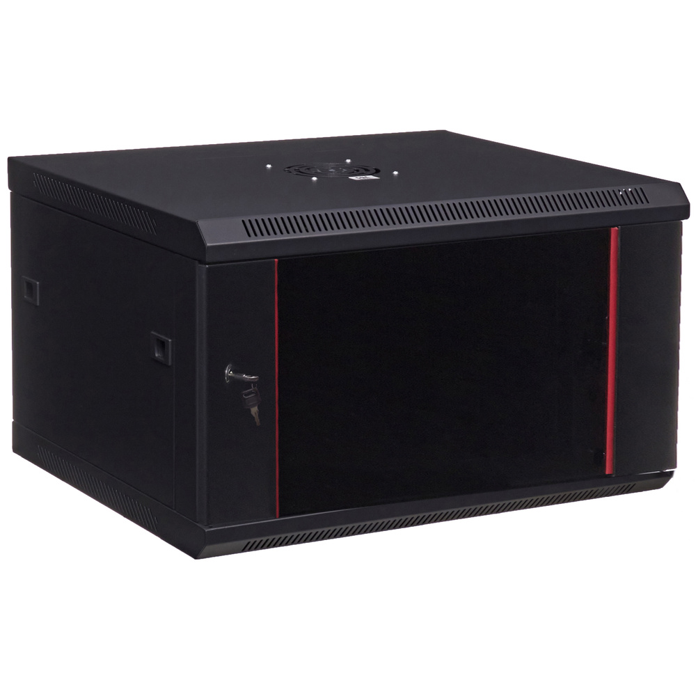 Шкаф W&T 6U 600х500 19 дюймов серверный настенный черный C066050BWTWOF  #1