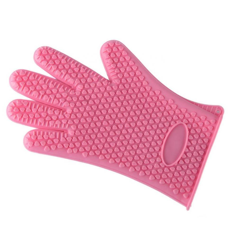 Перчатка - прихватка силиконовая, розовый #1