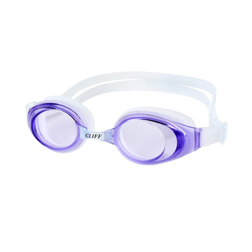 Очки для плавания взрослые CLIFF G6113 в пластиковом чехле, фиолетовый  #1