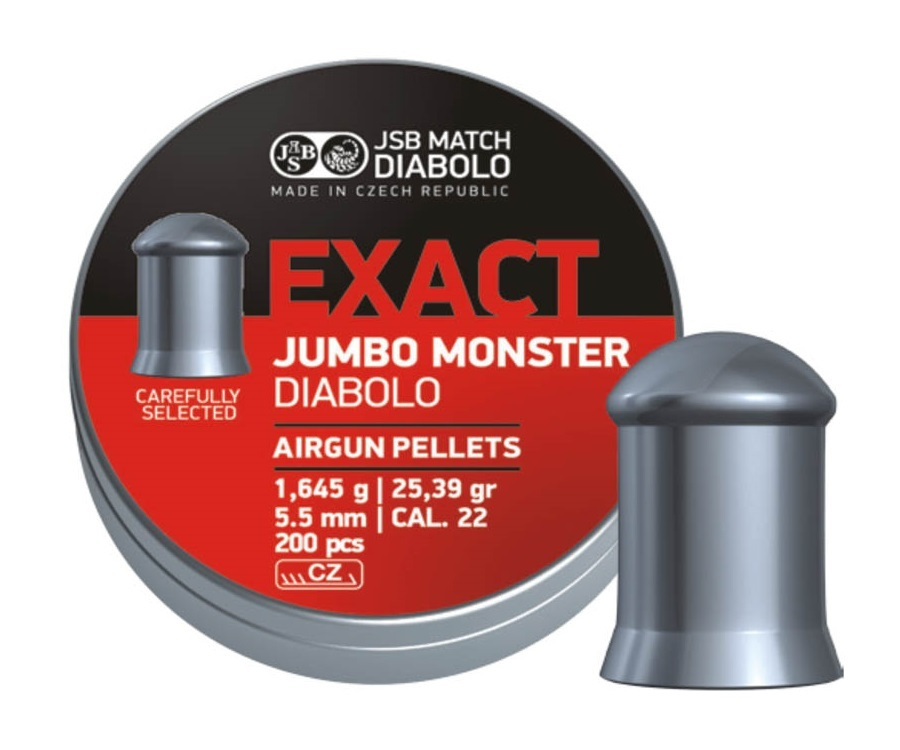 Пули JSB Exact Jumbo Monster Diabolo 5,5 мм, 1,645 г (200 штук) #1