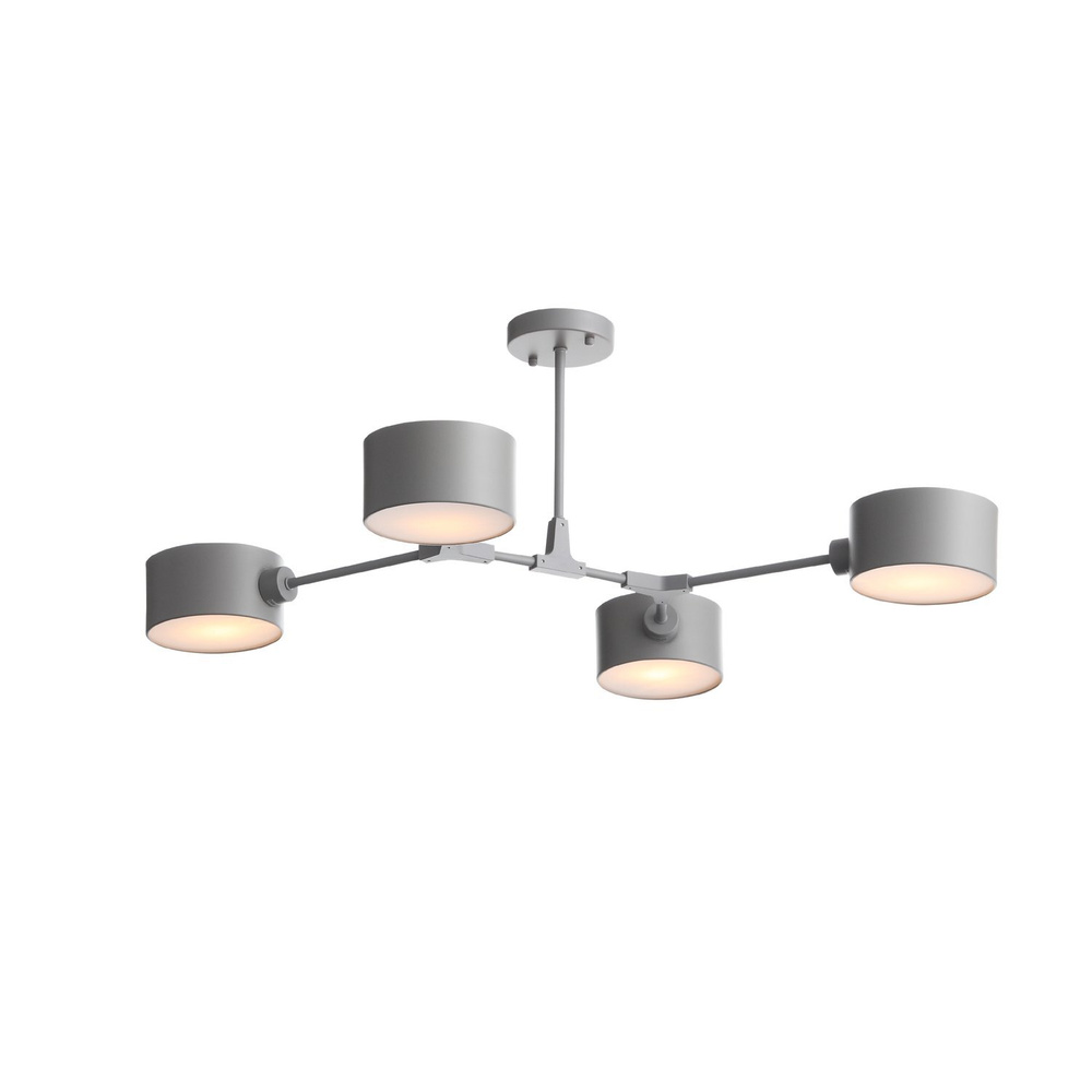 Светильник потолочный EVOLUCE цвет серый коллекция GIMENTO в стиле Scandinavian цоколь E14 ламп 4х60W, #1