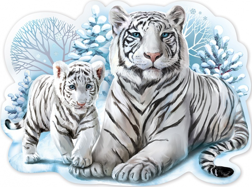 Гирлянда-Плакат "Тигры", 60х44 см. (ГирНГ) #1