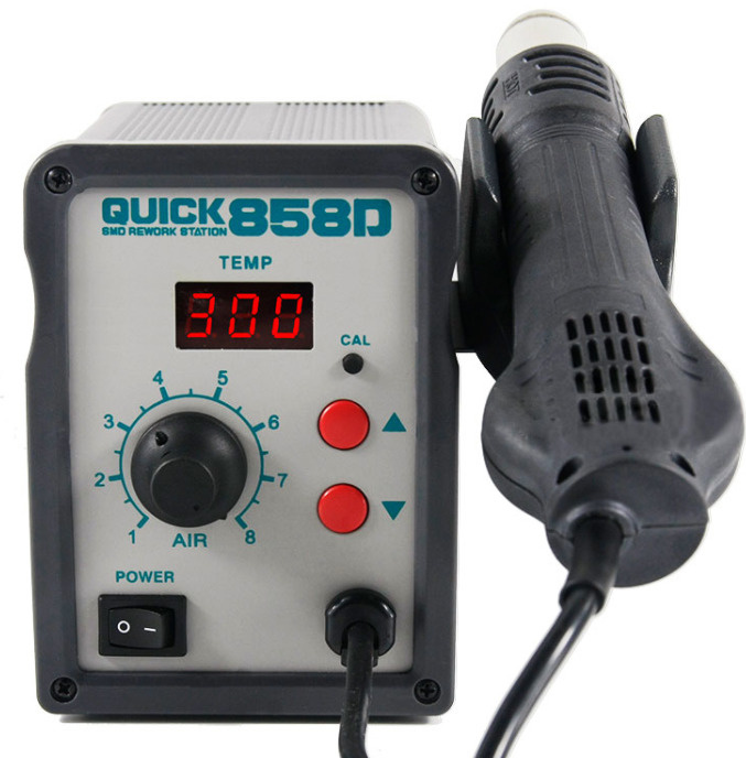Термовоздушная паяльная станция (термофен) Quick 858D ESD для ремонта микросхем, телефонов, SMD, BGA, #1