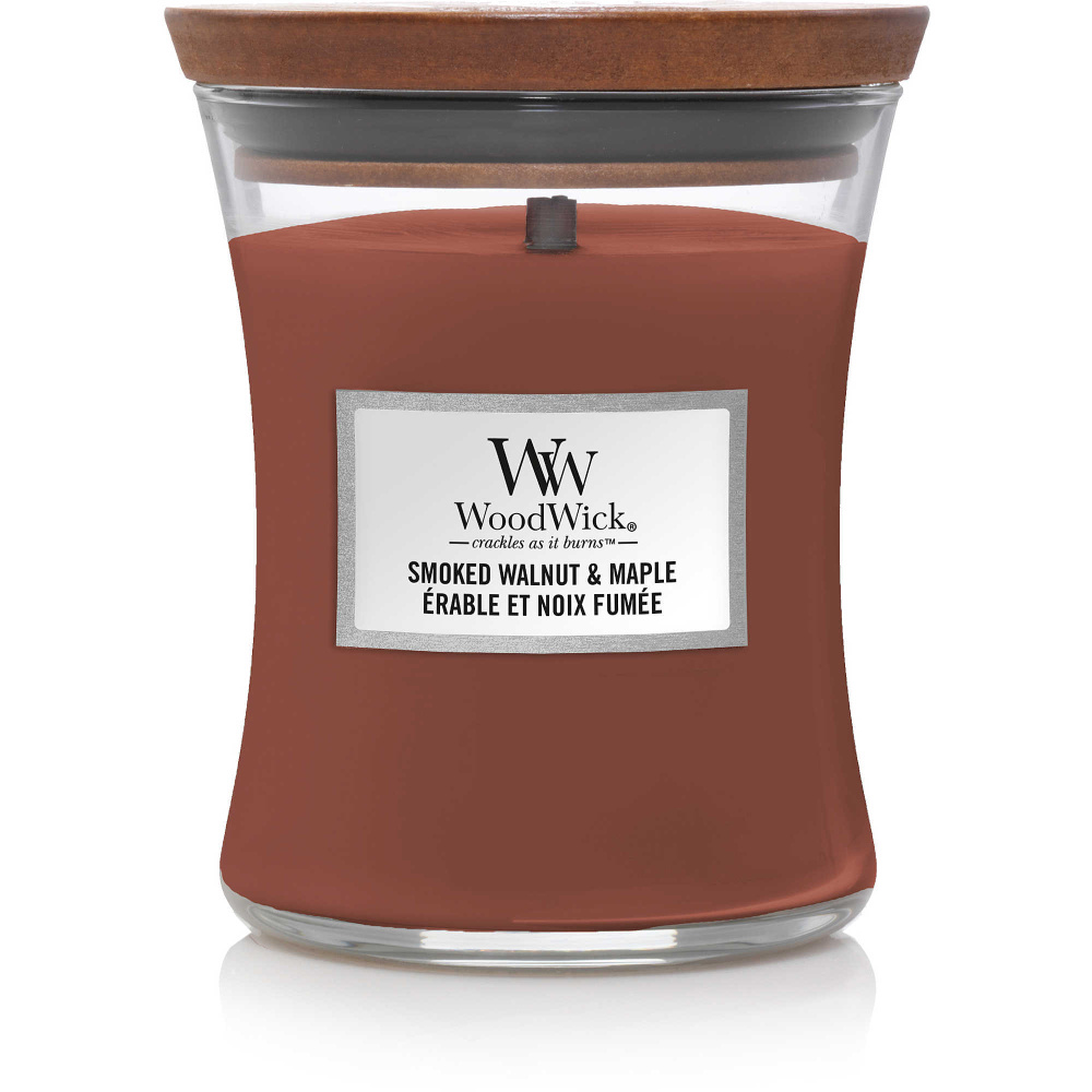 WoodWick Свеча ароматическая "Копченый орех и клен 275гр.", 13 см х 10 см, 1 шт  #1