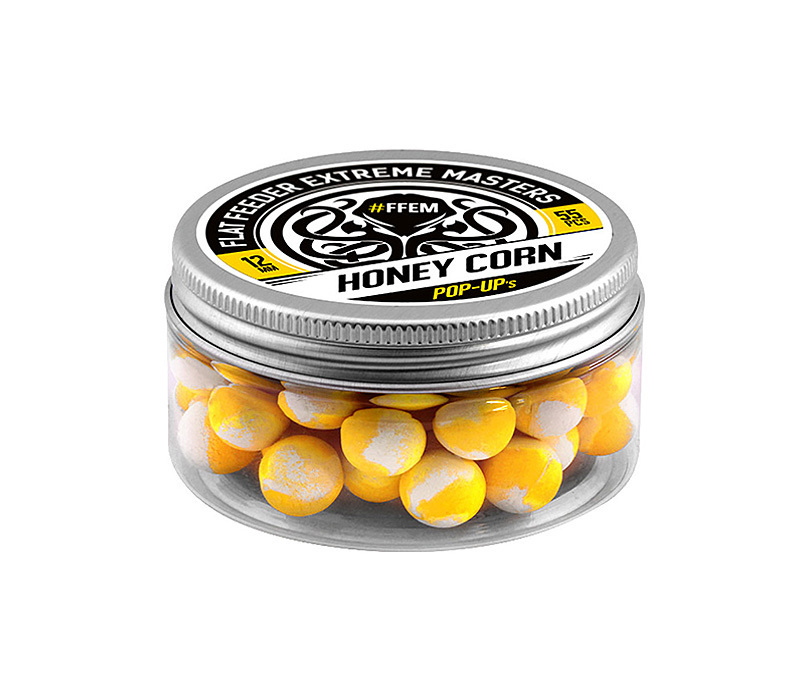 Бойлы плавающие 12 мм Медовая кукуруза FFEM Baits (ФФЕМ Бейтс) - Pop-Up Honey Corn White / Yellow  #1