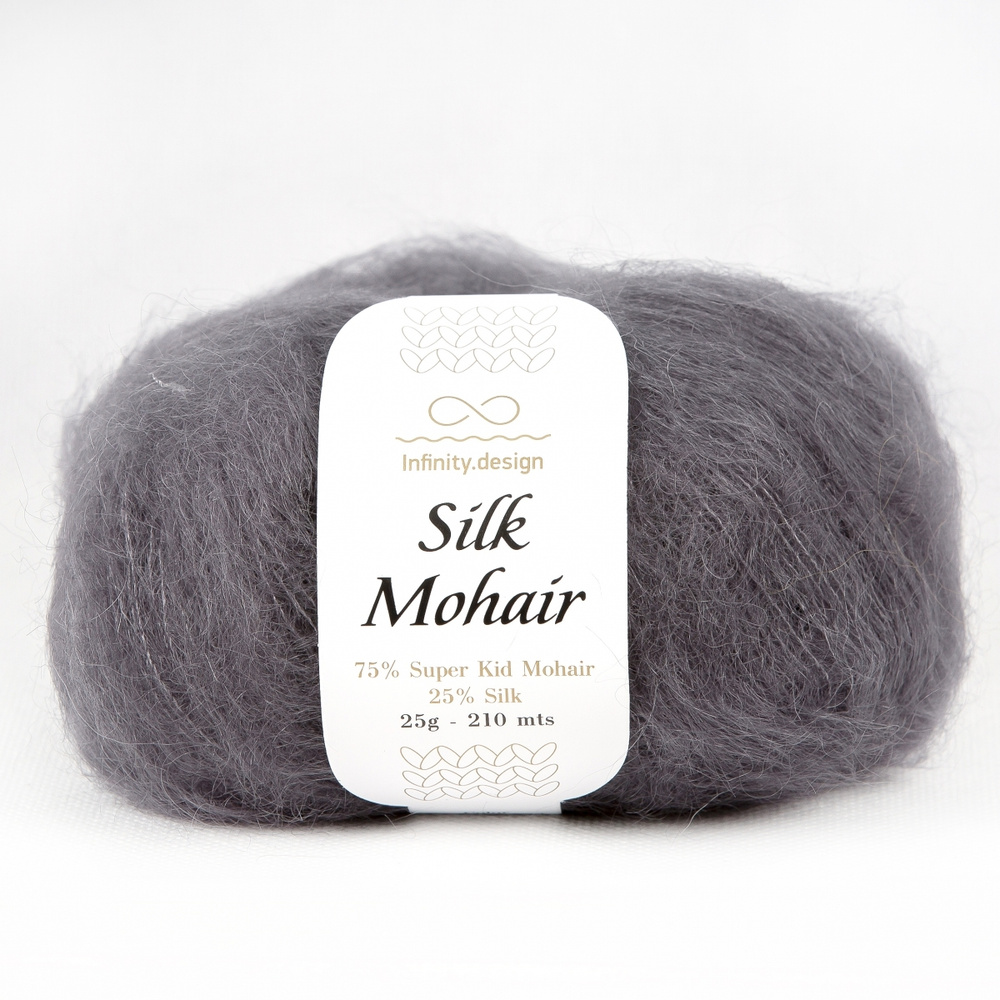 Пряжа для вязания Infinity Design Silk Mohair (1053 Dark Gray) 2 мотка #1