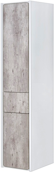 Шкаф-пенал, правая версия, бетон/белый матовый Roca Ronda R ZRU9303006  #1