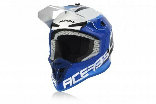 Мотошлем кроссовый взрослый Acerbis LINEAR White/Blue, M #1