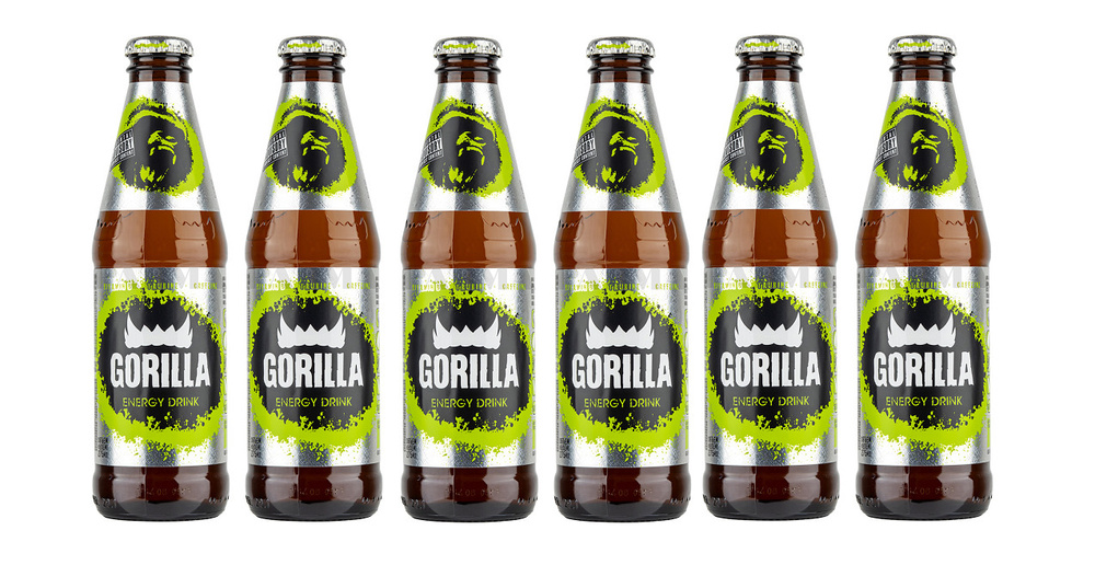 Энергетический напиток Gorilla (Горилла) Классический, 6 шт по 0,275 л стекло  #1