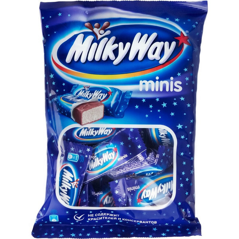 Шоколадный батончик Milky Way мини 176г #1