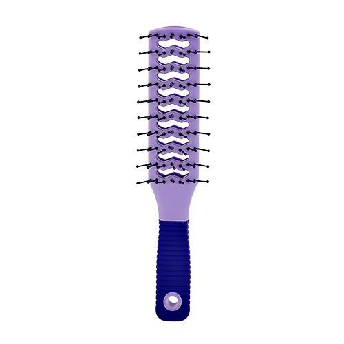 LADY PINK Расческа для волос BASIC массажная вентилируемая квадратная фиолетовая  #1