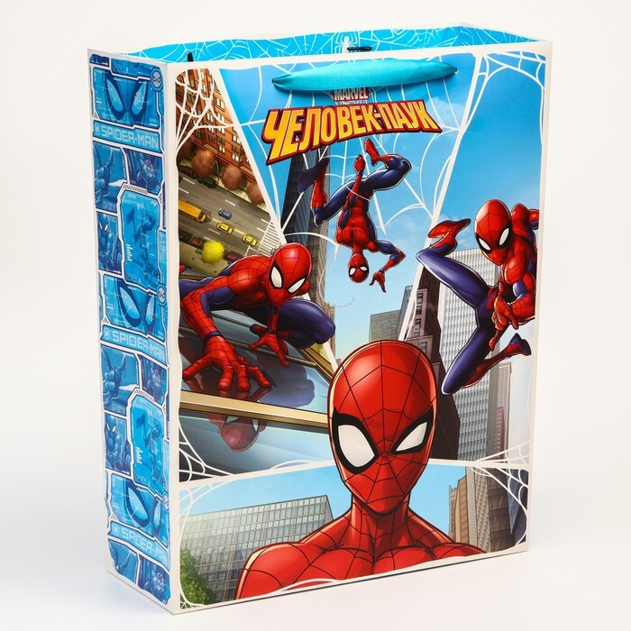 Пакет подарочный ламинированный "Человек-паук", 31х40х11,5 см  #1