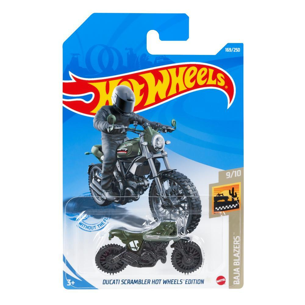 GTB60 Машинка металлическая игрушка Hot Wheels коллекционная модель Мотоцикл DUCATI SCRAMBLER HOT WHEELS #1