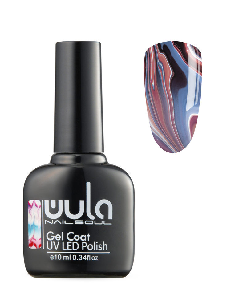 WULA NAILSOUL Гель-лаковое покрытие с эффектом растекания Waterway gel coat 10 мл  #1