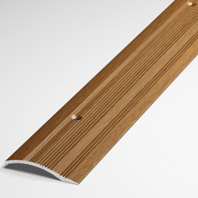 Порог напольный разноуровневый 40x10 мм, длина 0,9 м, профиль-порожек алюминиевый Лука ПР 02, декор орех #1