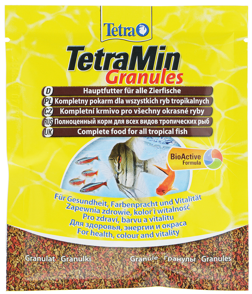 Tetra Min Granules / Корм Тетра для всех видов рыб в гранулах 15 г (саше)  #1