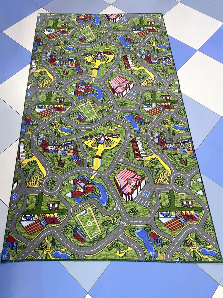 Витебские ковры Коврик для детской, Полиамид, Искусственный войлок, разноцветный, 1.5 x 2.5 м  #1