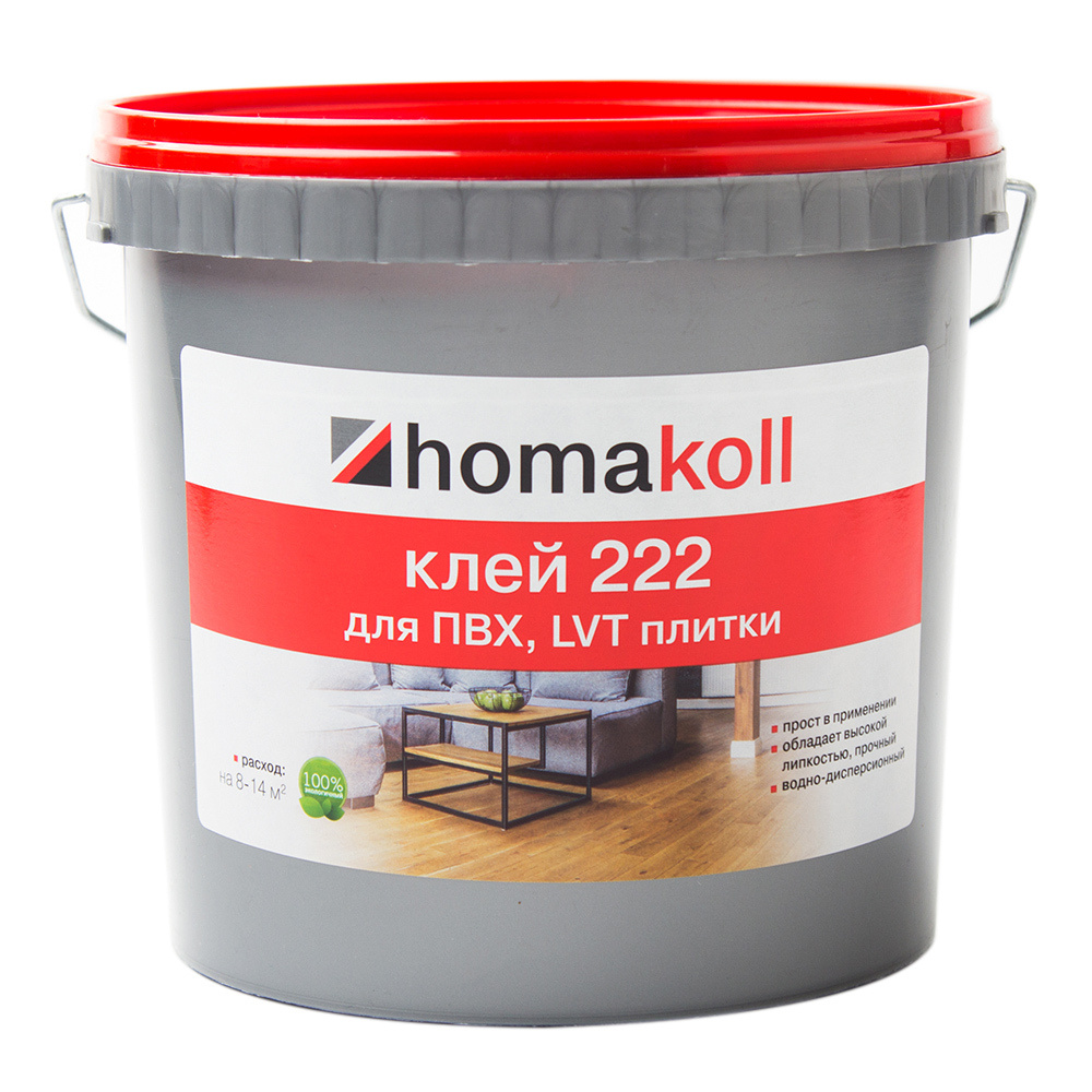 Клей для ПВХ и LVT плитки Homa Homakoll 222 6 кг #1