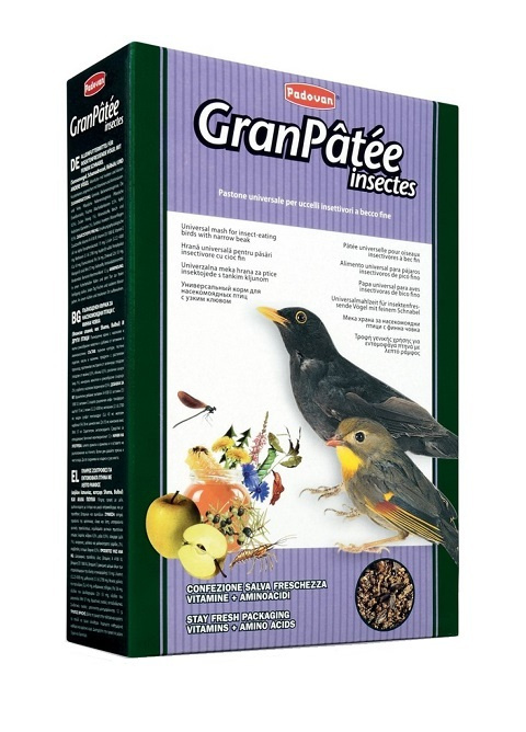 Корм для птиц PADOVAN GRANPATEE INSECTES корм для насекомоядных птиц с насекомыми (1 кг х 2 шт)  #1