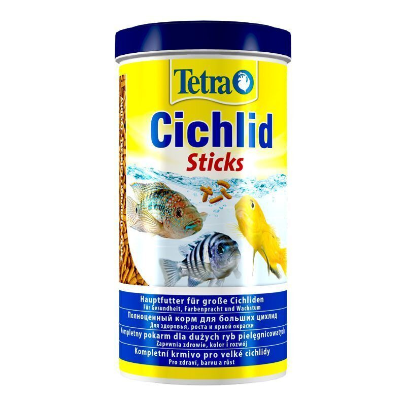 Tetra Корм для цихлид и крупных декоративных рыб, палочки Cichlid Sticks, 0.320 кг  #1