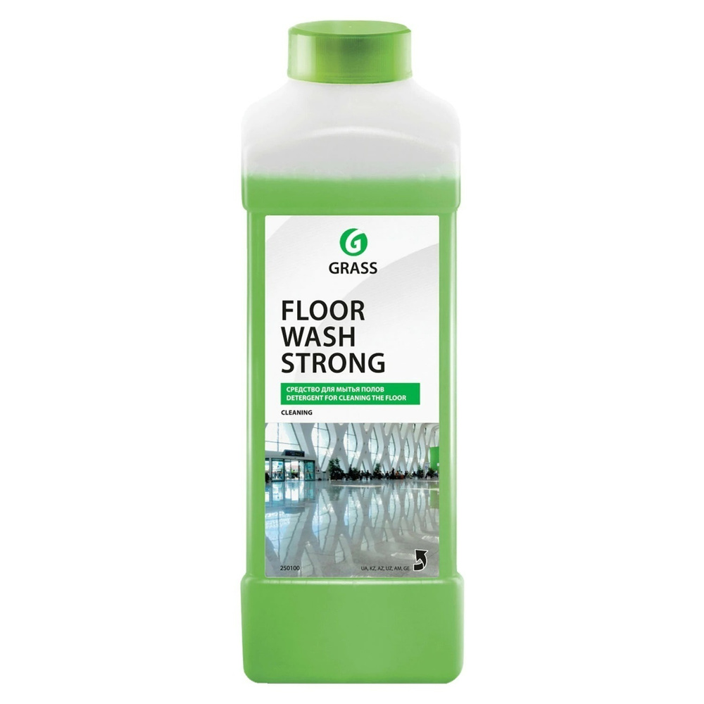 Средство для мытья пола 1 л GRASS FLOOR WASH STRONG, щелочное, низкопенное, концентрат, 250100  #1