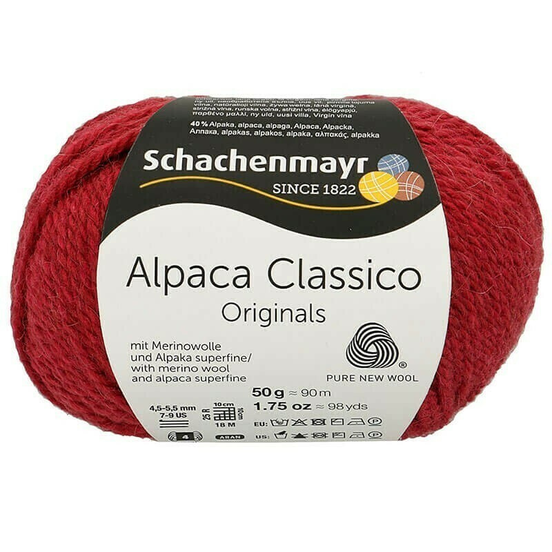 Пряжа Schachenmayr Originals Alpaca Classico 00035 himbeer #1