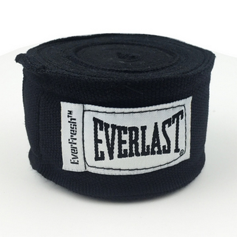 Бинты Everlast HAND WRAPS 2.5 м эластичные черные #1