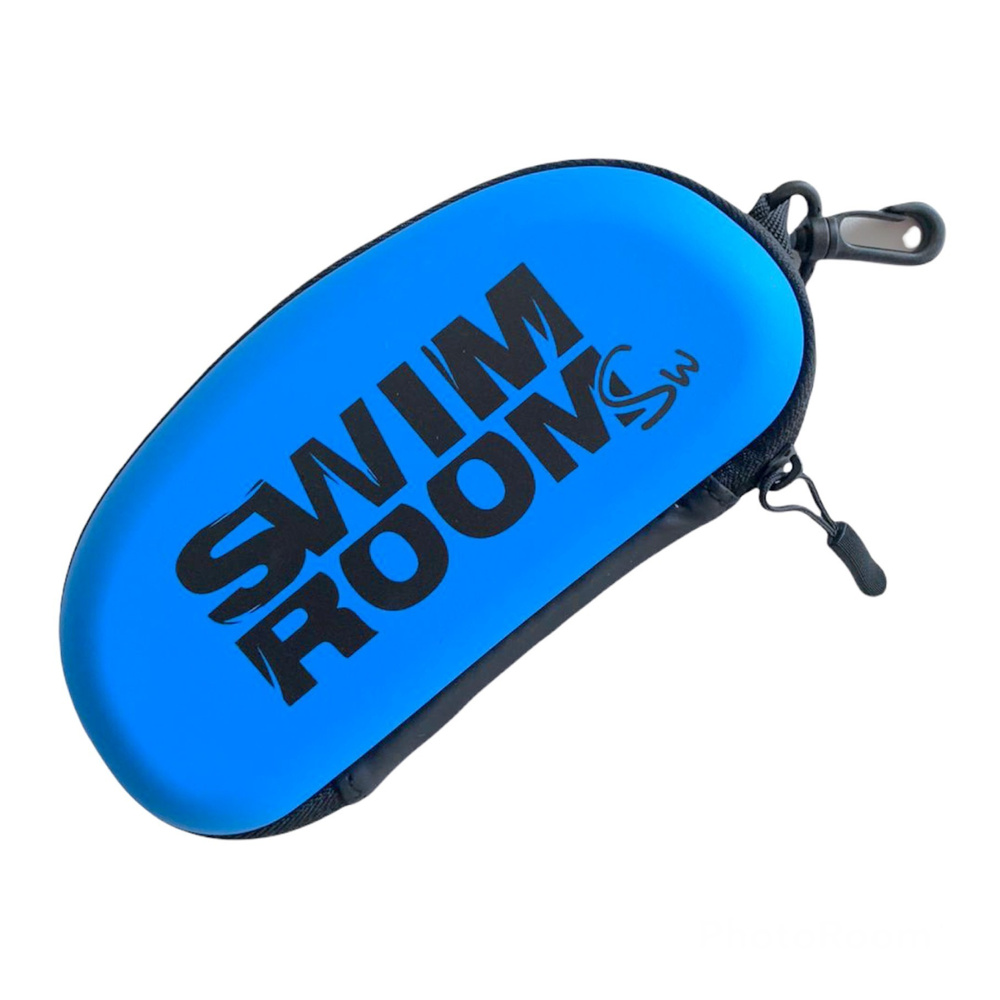 Чехол / футляр для плавательных очков и шапочки SwimRoom "Swim Case 2.0", Синий с черным  #1