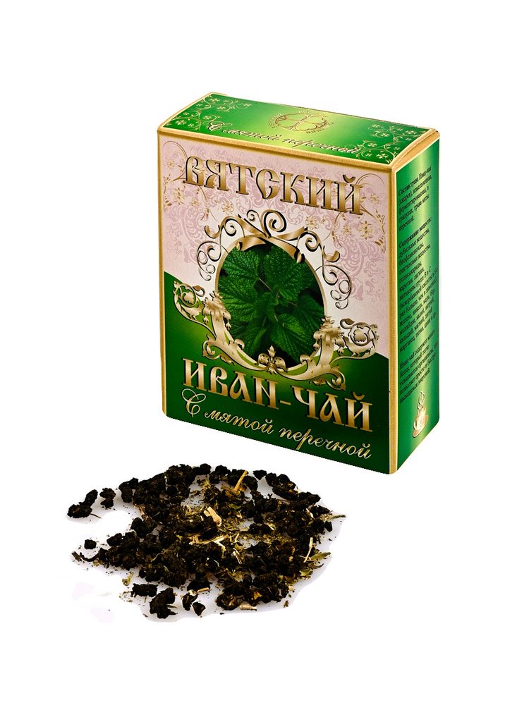 Чайный напиток Вятский Иван-чай с мятой перечной (100 гр) #1