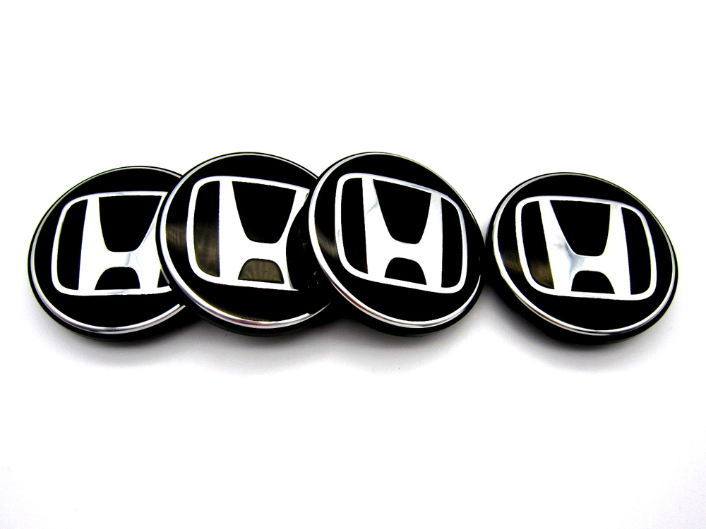 Колпачки заглушки на литые диски КиК Хонда 62/55/10 мм, 4 шт.  #1