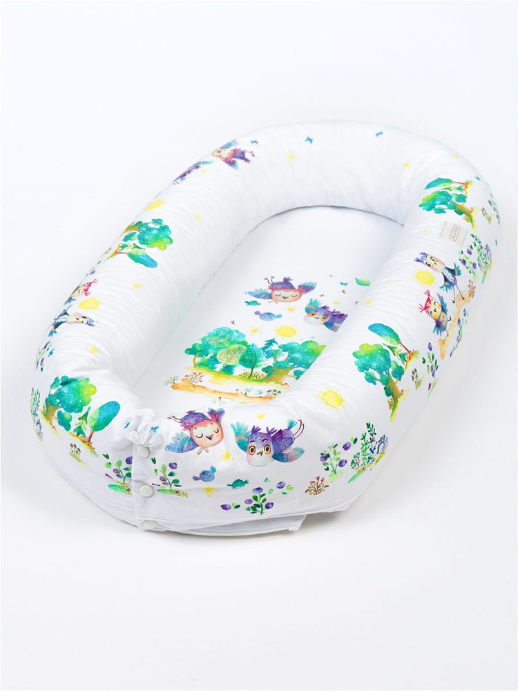 Гнездышко для новорожденных в кроватку 120х60/детская подушка для младенца, грудничка/ люлька колыбель #1
