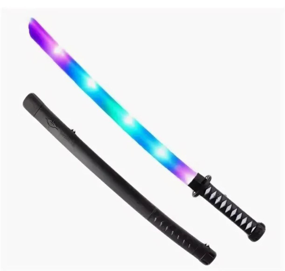 Игрушечный Самурайский Меч Катана 68 см, Светящийся со Звуком ...